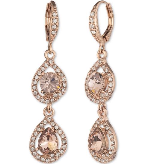 givenchy earrings rose|givenchy gold drop earrings.